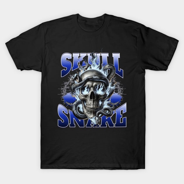 Skull Snake | T Shirt Design T-Shirt by artprint.ink